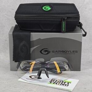 Gargoyles Sunglasses Authentic Rucker Matte Gray Frame Clear‎ Lens